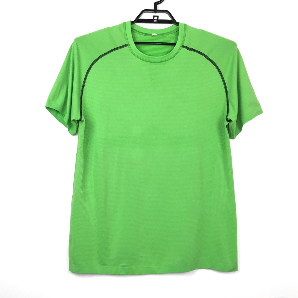 Lululemon Green Metal Vent Tech Shirt Sz XL